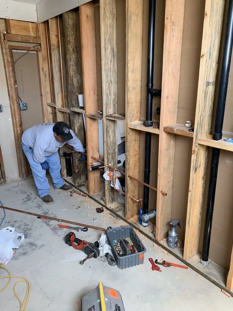 Commercial rough-in plumbing for Water Heater Replacement in Hingham